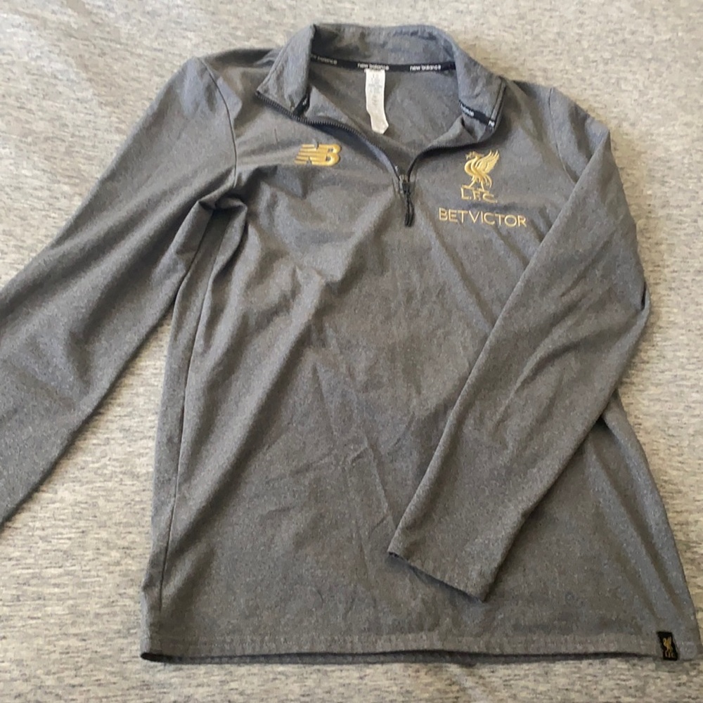 Grey Liverpool New Balance Quarter-zip
